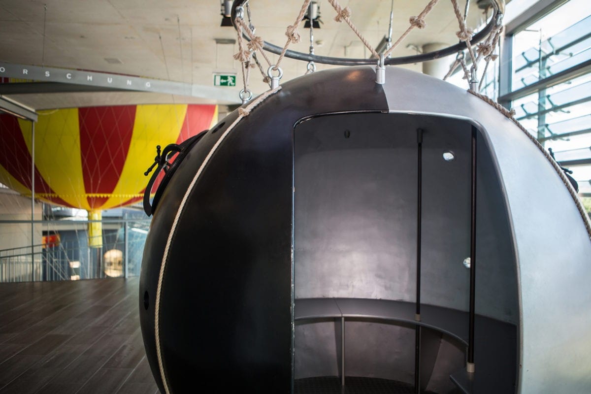 Historischer Ballon im Ballonmuseum Gersthofen