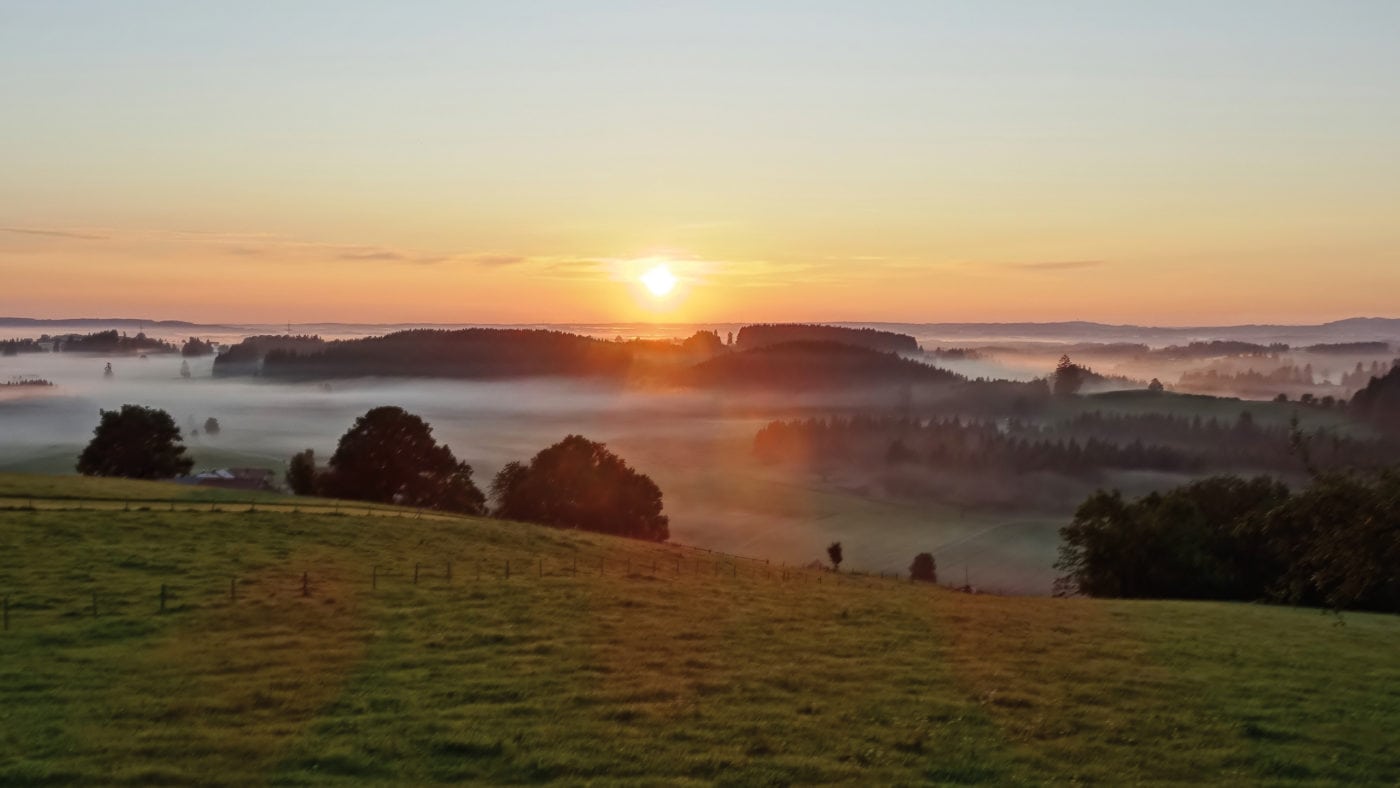 Betzigau Sonnenaufgang im Greit