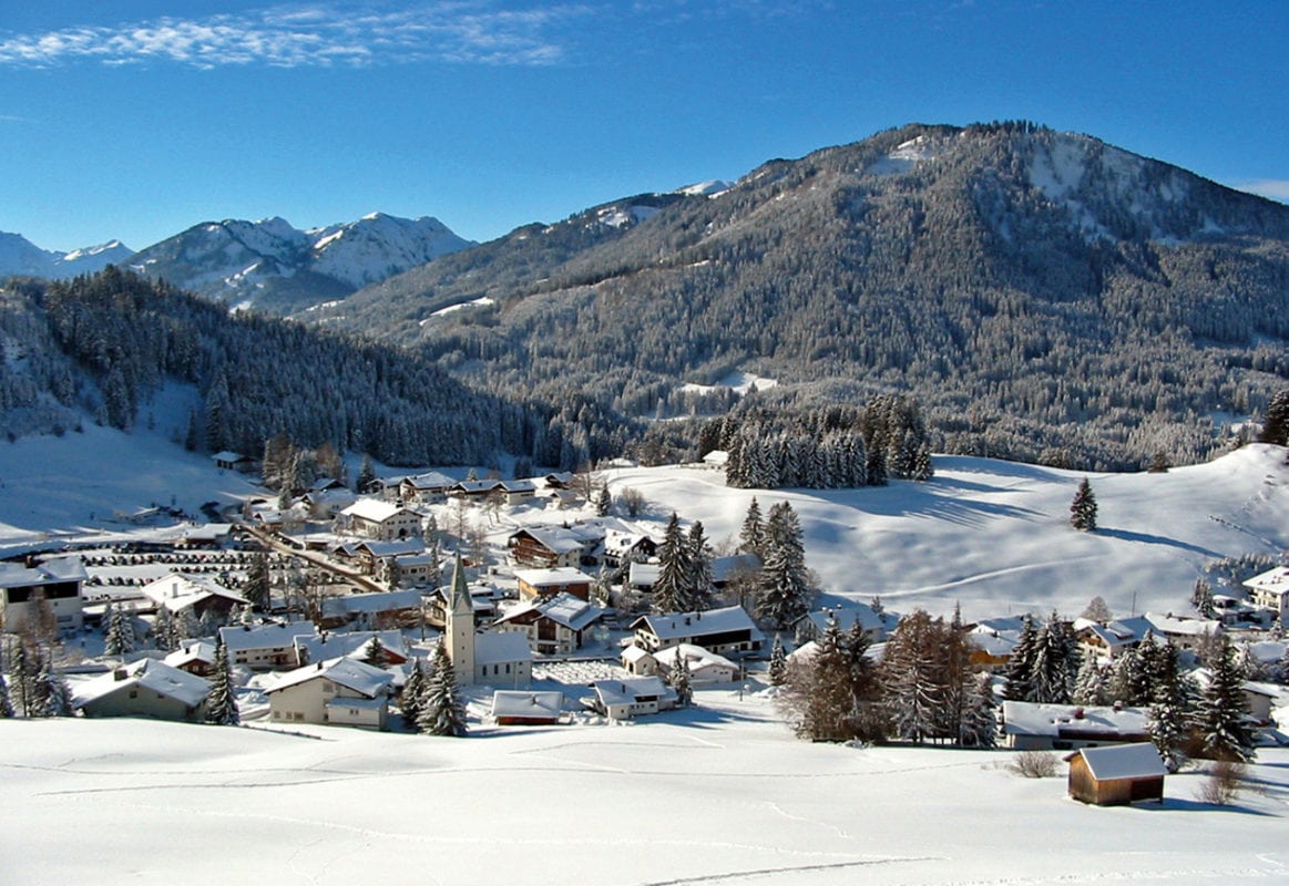 Blick auf Jungholz (Winter)