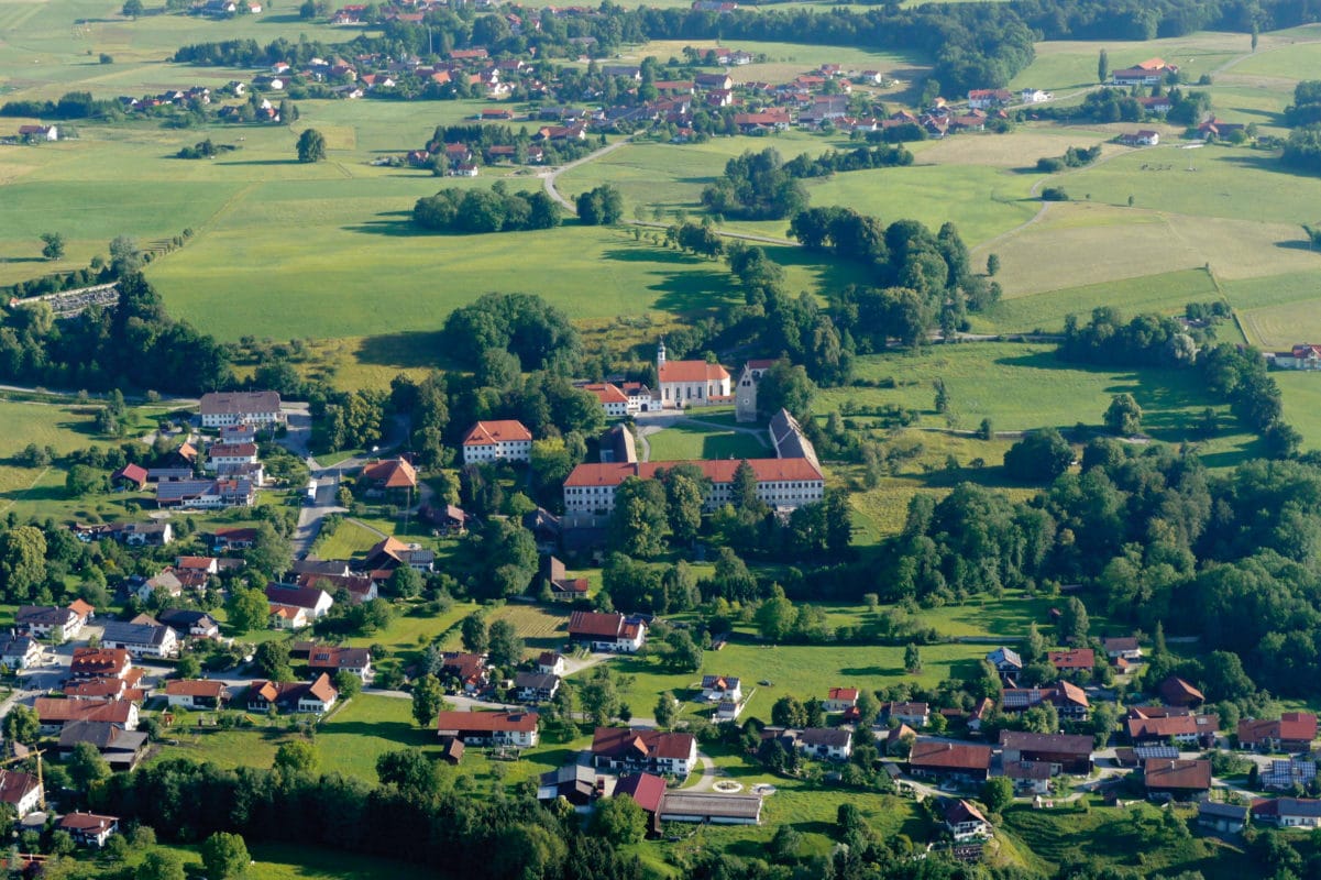 Kloster Wessobrunn (Luftbild)
